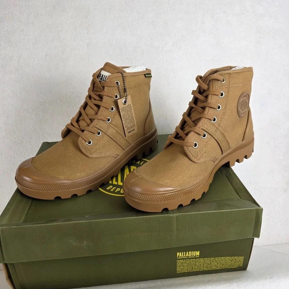 Palladium Pallabrousse Women's Sneakers Size 9.5 Cinnamon NIB  Canvas - Picture 2 of 9